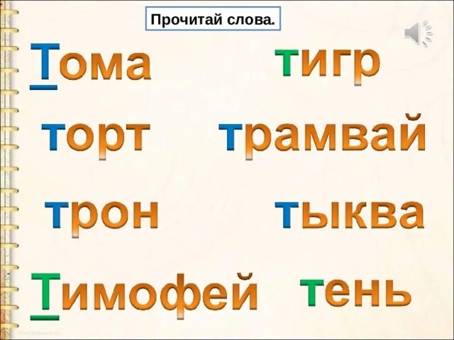 Звук т урок. Чтение слов с буквами т презентация. согласные звуки [т], [т], буквыт, т презентация. чтение слов и предложений с буквой т презентация. имена собственные на букву т.
