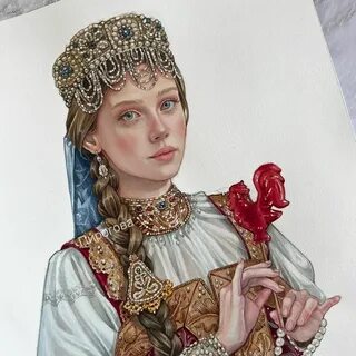 Портрет русской красавицы