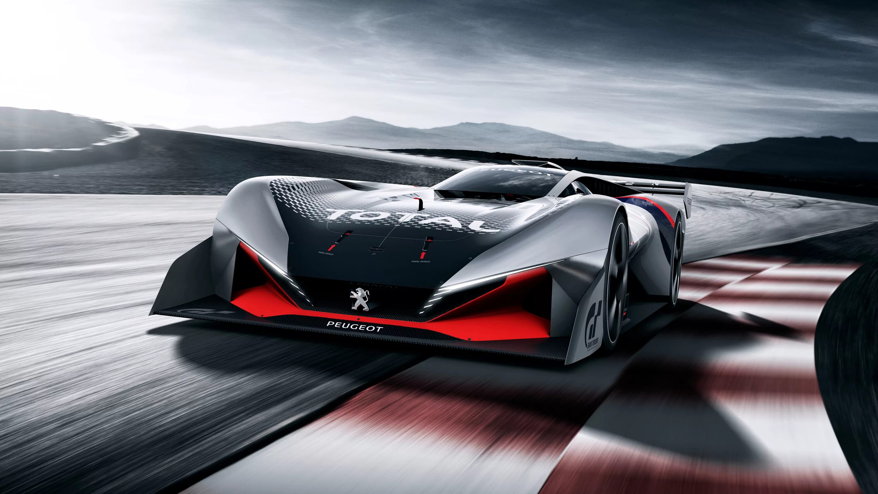 Vision gran turismo. Peugeot l500 Vision gt. Peugeot Vision Gran Turismo Concept. Peugeot l500 r Hybrid Concept 2016. Peugeot Vision Gran Turismo.