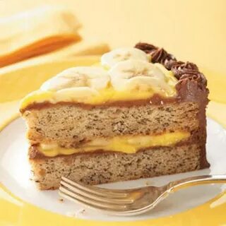 Banana cream cake