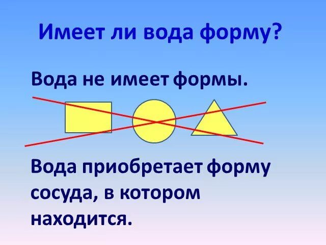 Имеют ли жидкости форму. Вода не имеет формы. Схема вода не имеет цвета. Символ вода не имеет формы. Вода не имеет формы картинки для детей.