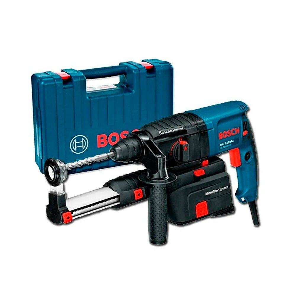 Купить bosch 23. Перфоратор Bosch GBH 2-23 Rea. Перфоратор с пылесборником Bosch 2 23. Перфоратор бош 2 23 с пылесосом. Аккумуляторный перфоратор бош с пылеудалением.