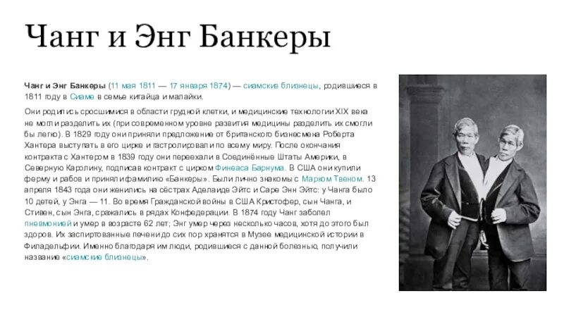 Близнецы чанг и энг. Чанг и энг Банкер. Чанг и энг Банкеры сиамские Близнецы. Сиамские Близнецы 1811 год Сиам. Чанг и энг Банкеры семья.