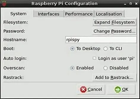 Software configuration