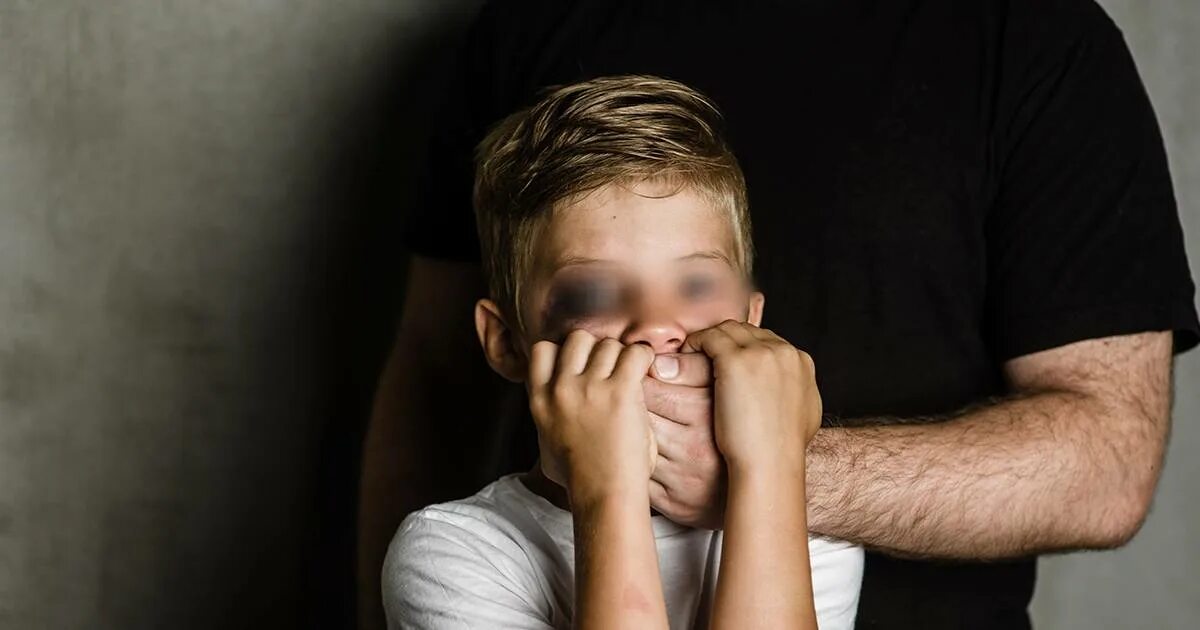 Scared boy