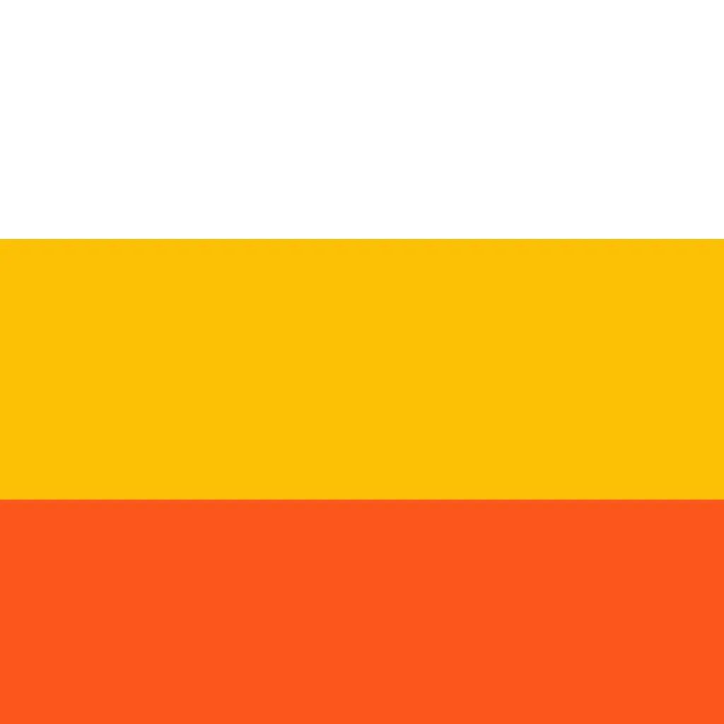 Желто оранжево красный флаг