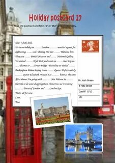 Write a holiday postcard