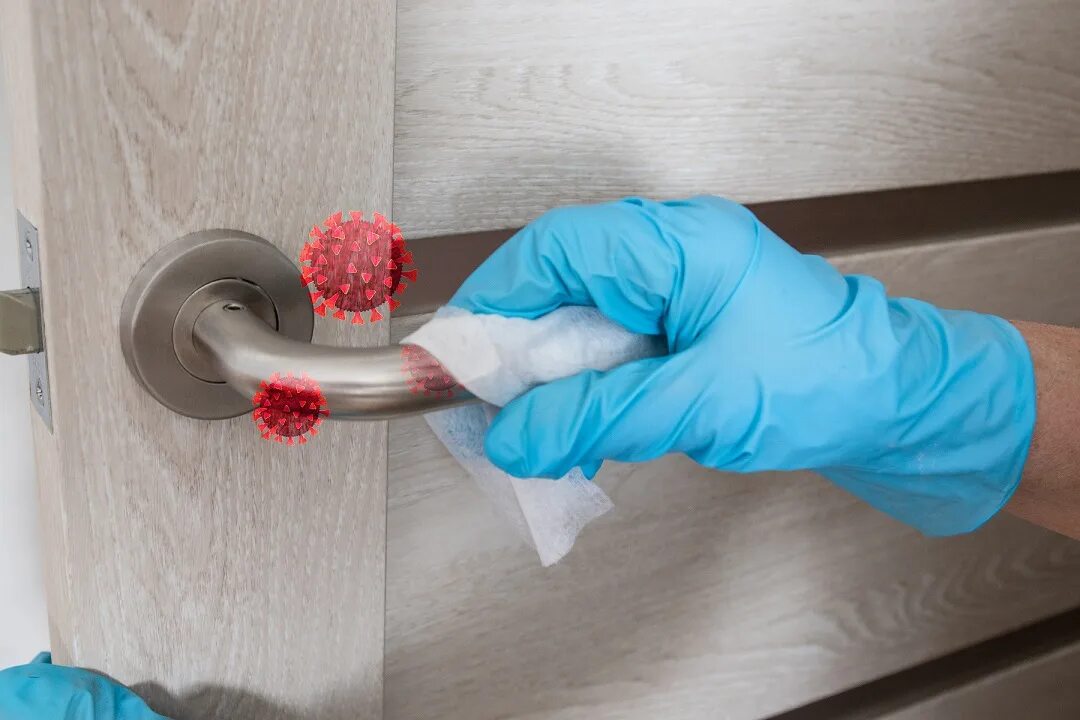 Дезинфекция дверных ручек. Protocol Cleaning. Do not wipe your Door with Chemicals!.