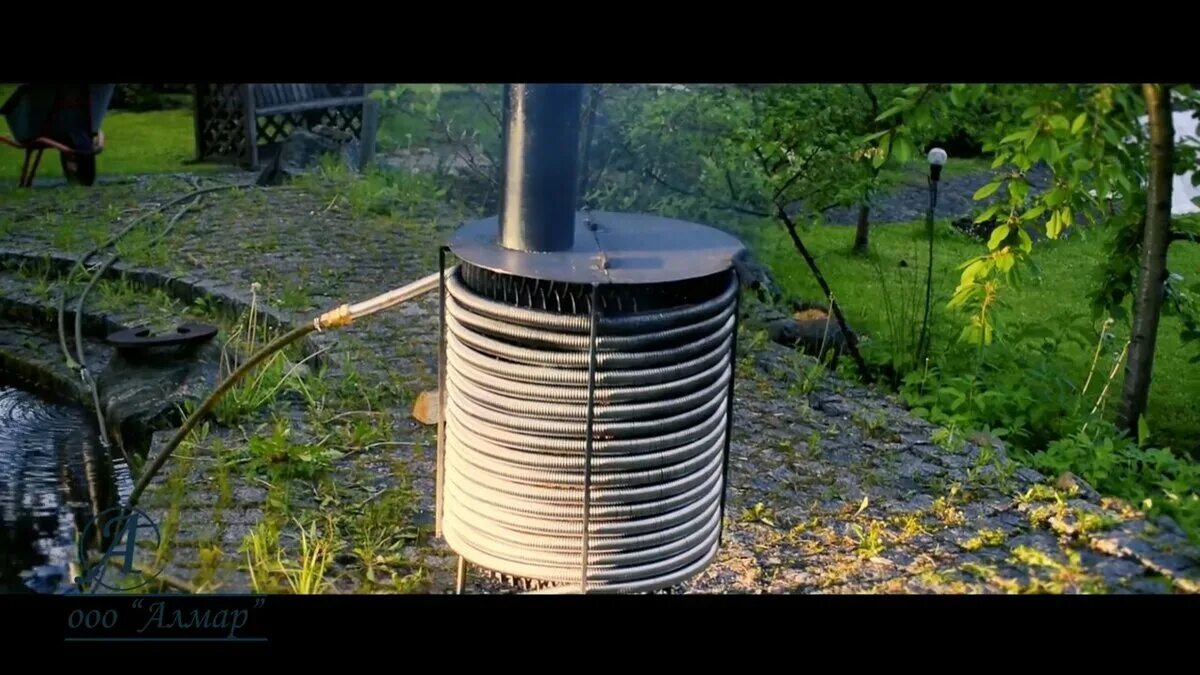 Водонагреватель для бассейна дровяной спиральный fenix a-10. Нагреть воду до 75. Теплообменник проточный с тэн. Солнечный коллектор для нагрева воды из пнд трубы. Самодельный нагреватель для бассейна на дровах.