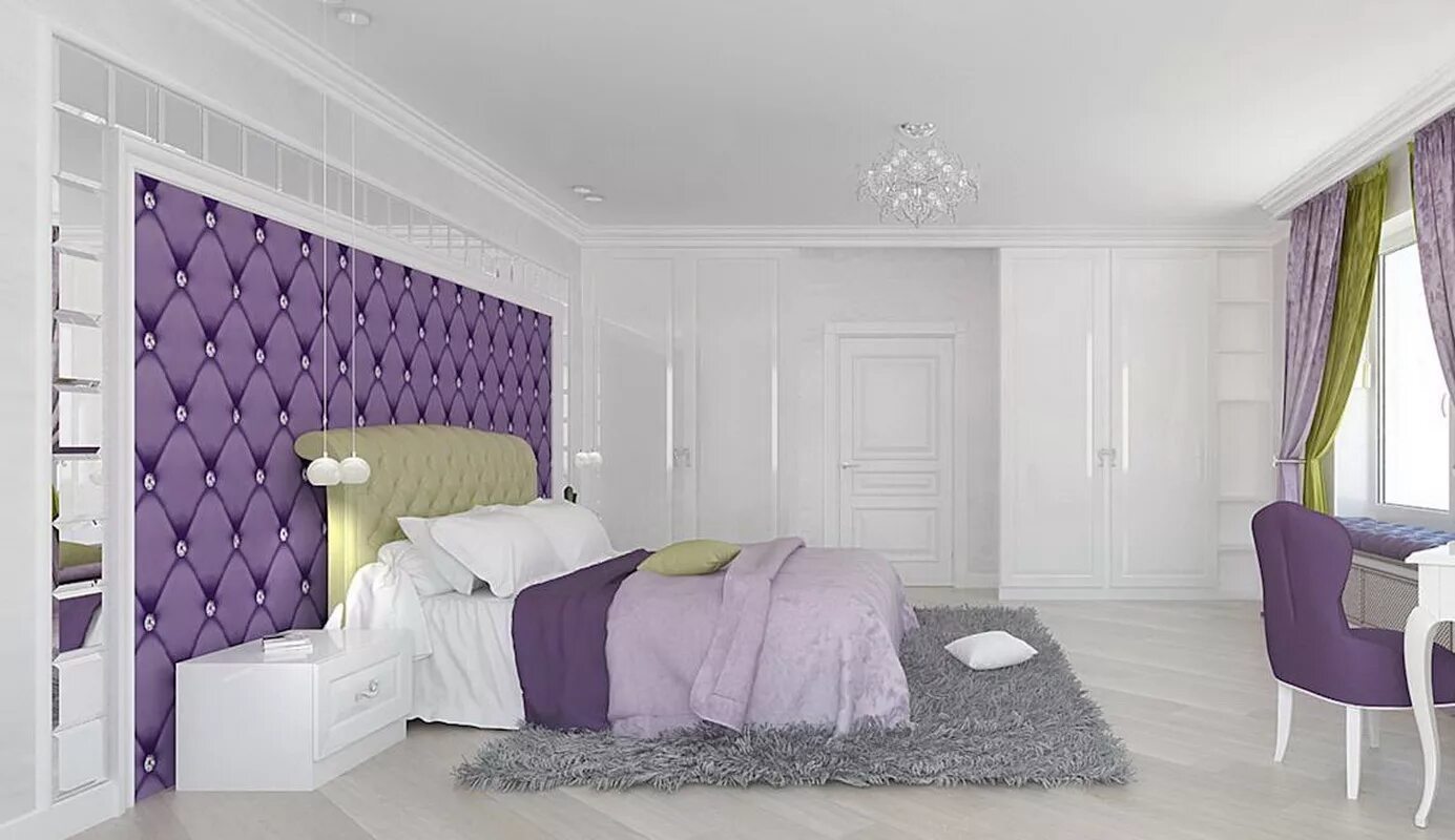 Фиолетовые белые обои. Спальня в лавандовых оттенках. Спальня в бело -лавандовых тонах. Спальня в сиренево белых тонах. Фиолетовая спальня с белой мебелью.
