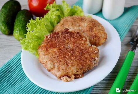 Круглая котлета из рубленного мяса