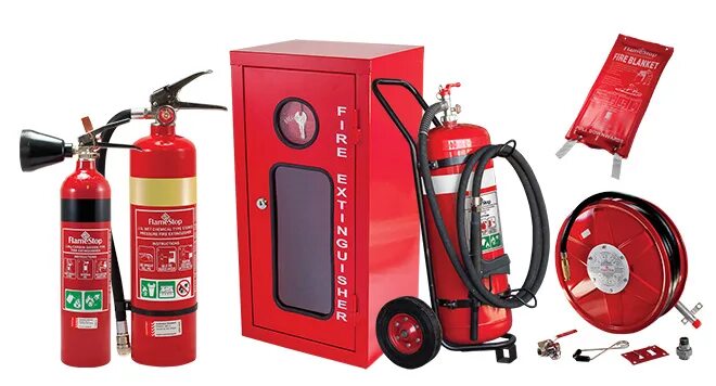 пожарный набор для помещений. пожарный прибор. аксессуары пожарного для тушения пожара. оборудование компании трител. Fire equipment.