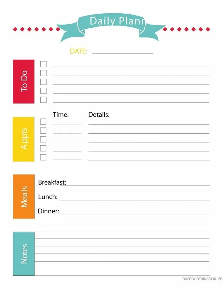 Daily Planner. Планировщик шаблон. Планировщик для печати. Daily Planner для печати.