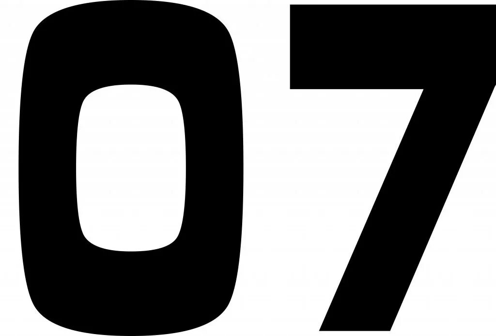 0 07 т. Цифра 7. Цифра 07. Цифра 7 черная. Наклейки цифры на авто.