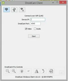 Droidcam client