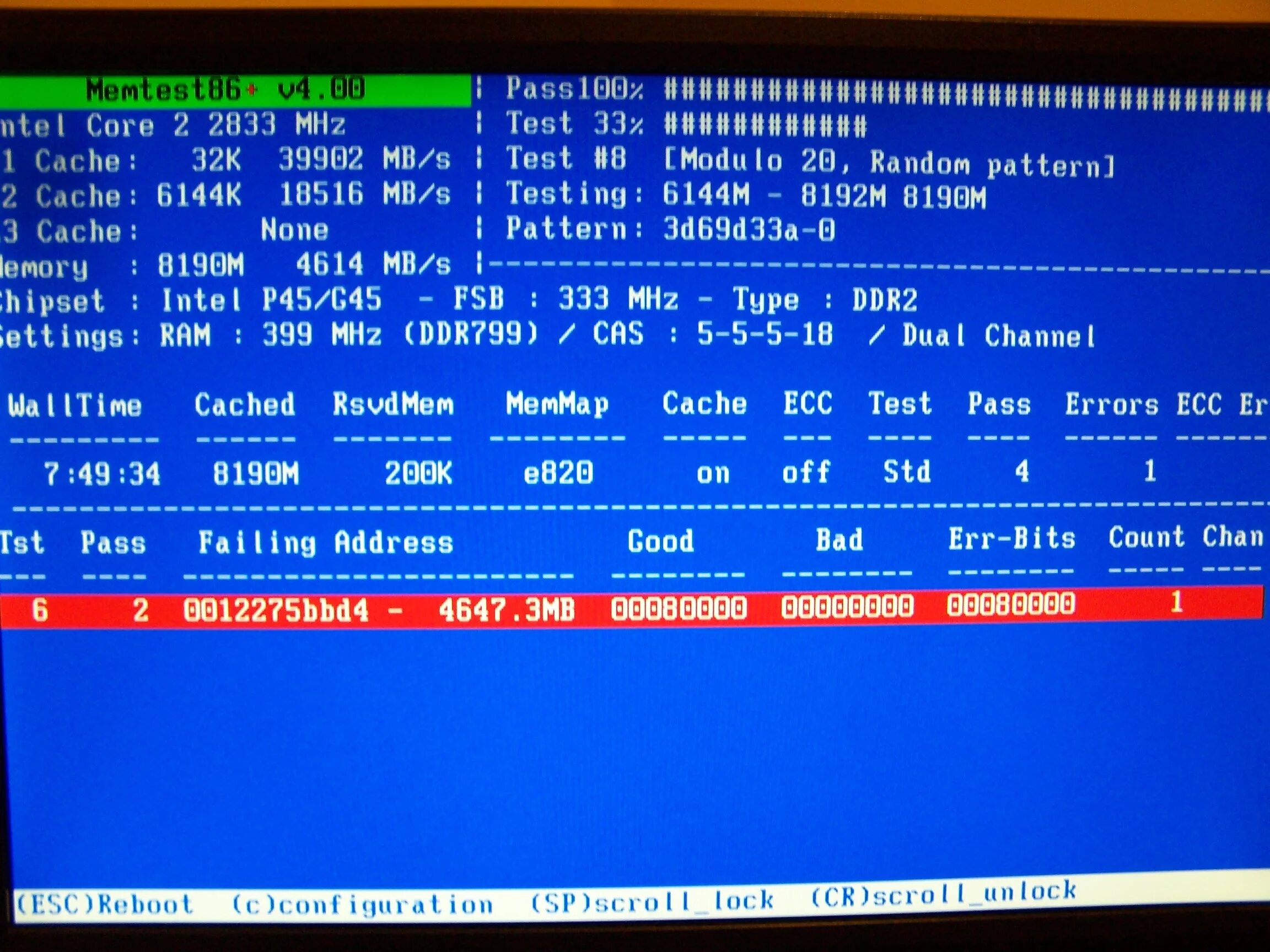 Failing address