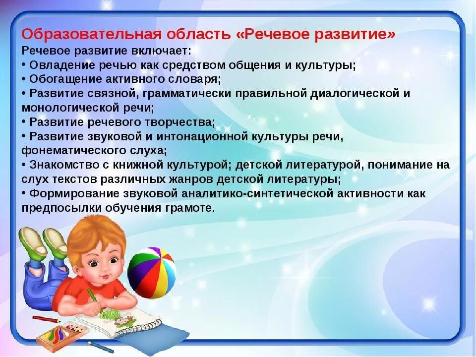 Дошкольное образование речевое развитие. Речевое развитие в доу. задачи речевого развития в детском саду. задачи речевого развития по фгос. образовательные задачи в речевом развитии.