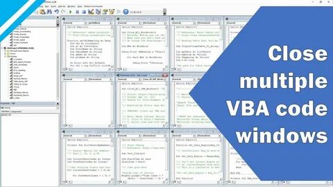 Vba закрыть