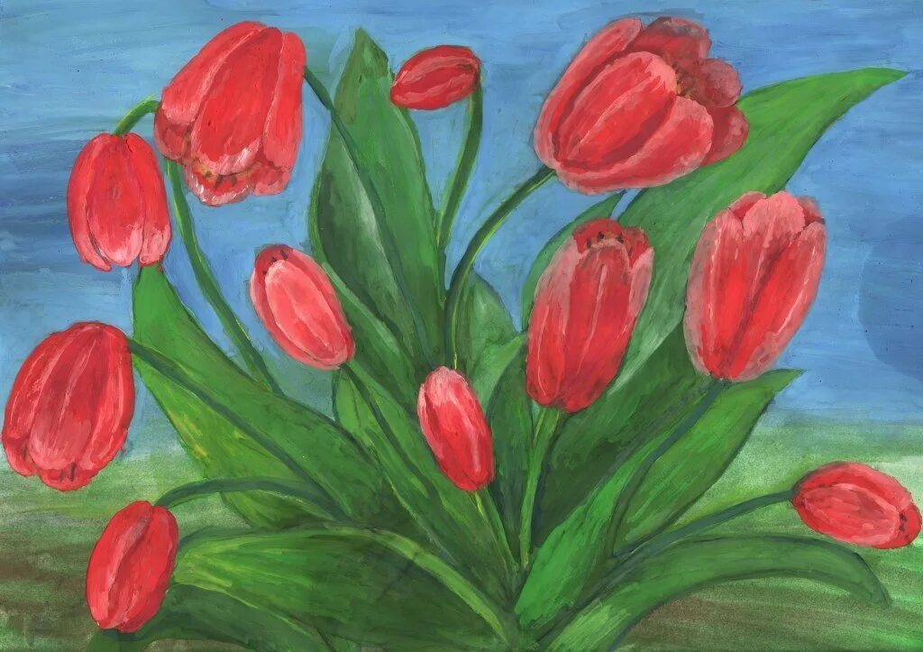 Рисование тюльпанов. Рисование весенних цветов. Тюльпаны рисунок. Тюльпаны изо. Рисование тюльпаны в старшей группе