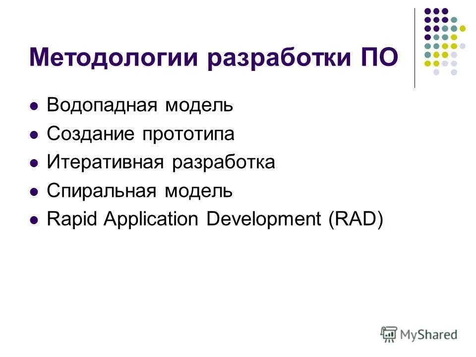 Разработка методологии управления проектами
