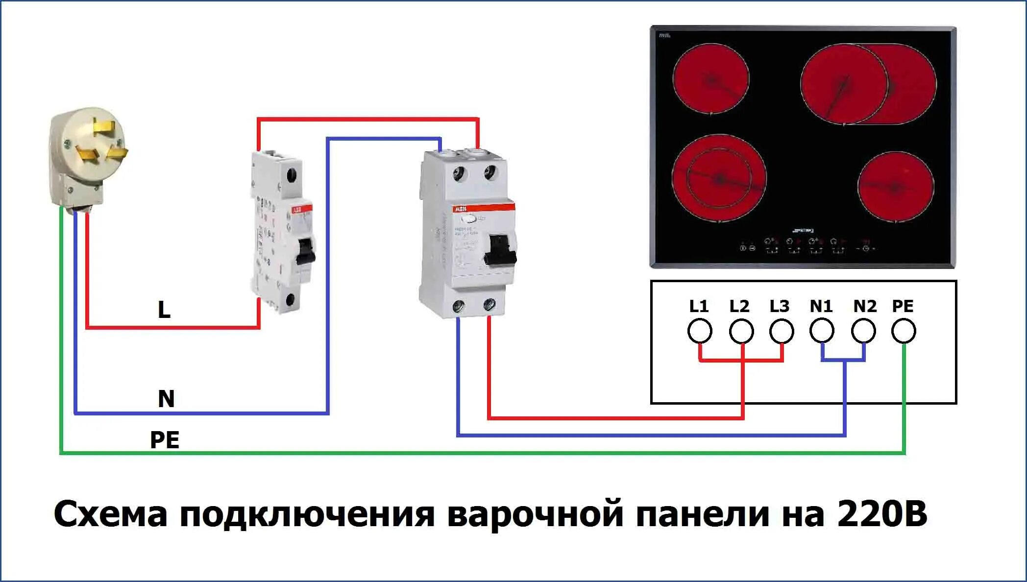 Какой автомат на духовой шкаф. Варочная панель электрическая схема подключения 220в схема. Схема подключения варочной панели на 220 вольт. Варочная панель электрическая 220 вольт схема подключения. Схема розетки для плиты электрической подключения электроплиты 220в.