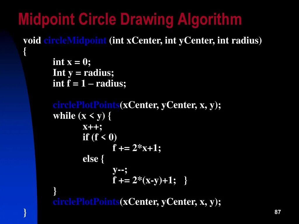 Функция public. INT(*F)(INT A). Алгоритм midpoint displacement. Y = (INT)X;. Void f INT N.