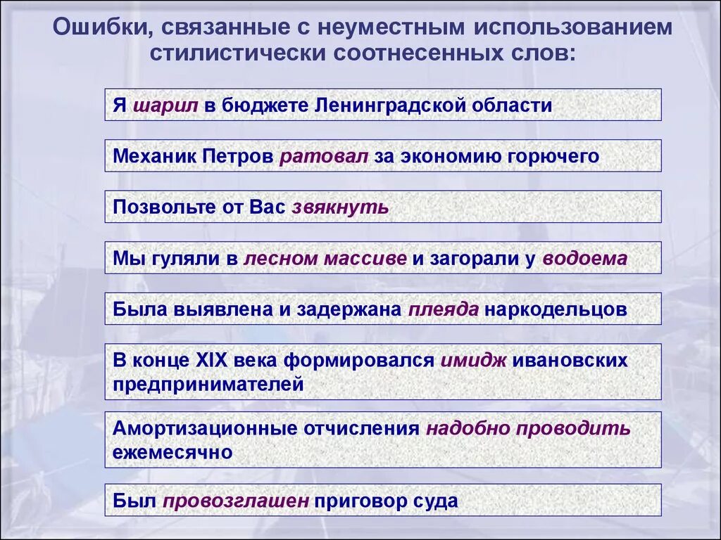 Выражение для замены неуместного слова