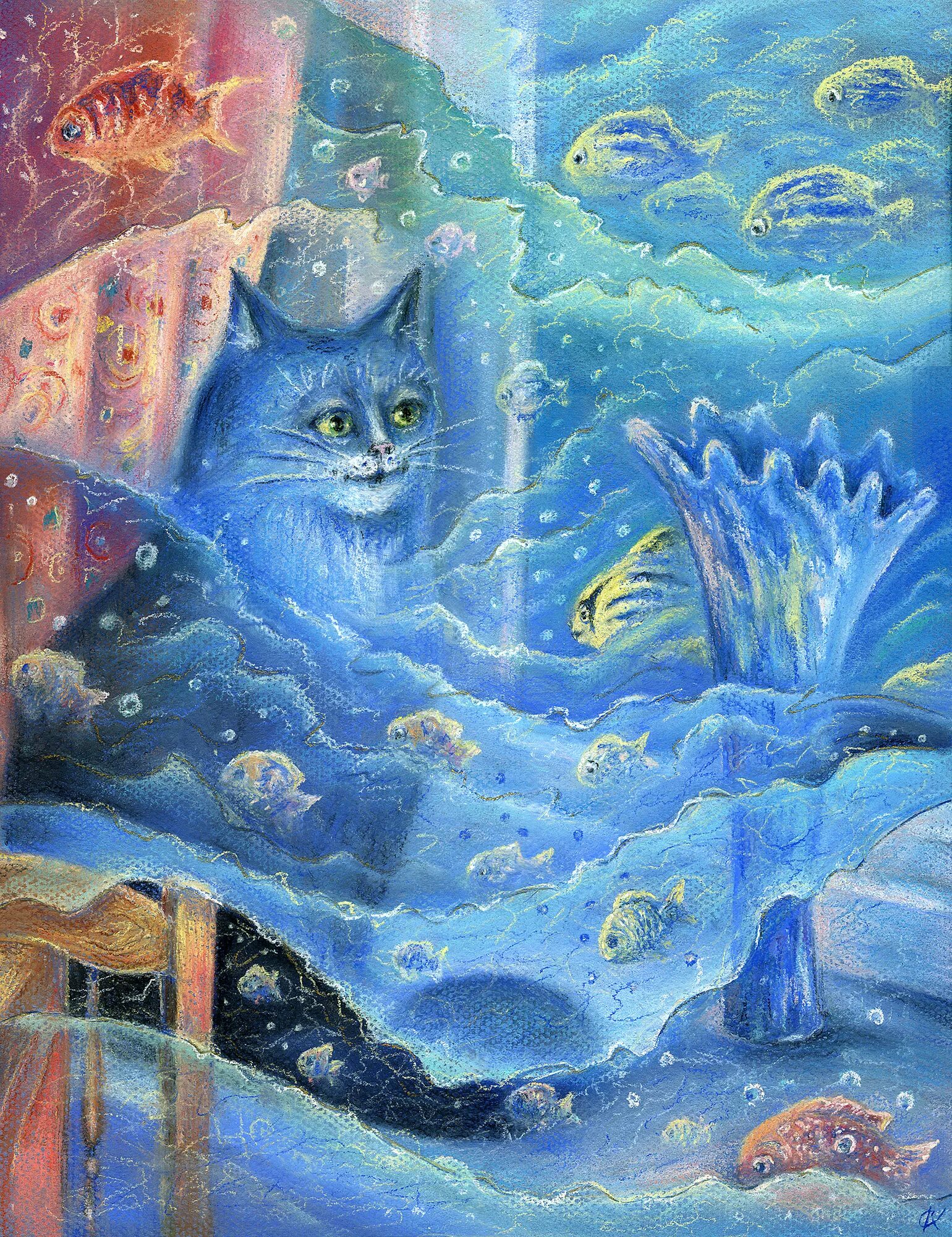 котики ирины зенюк. белорусская художница ирина зенюк. светлана кротова живопись. сказки синего кота. марсель эме сказки кота мурлыки.