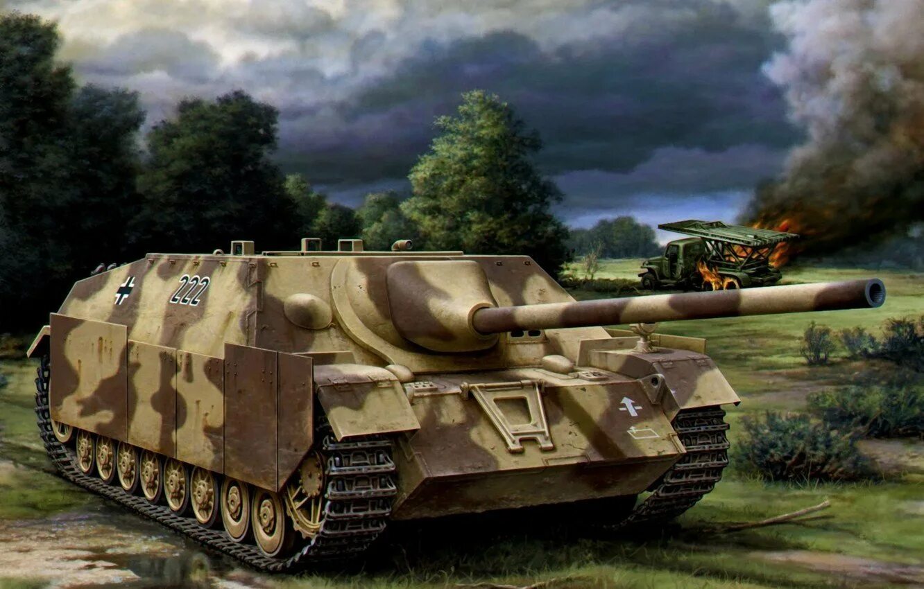 САУ Jagdpanzer IV. Немецкий танк Jagdpanzer IV. Истребитель танков "Jagdpanzer" IV, JAGDPZ IV (SD.KFZ.162). Германская САУ Jagdpanzer IV-70(A). Ввв г