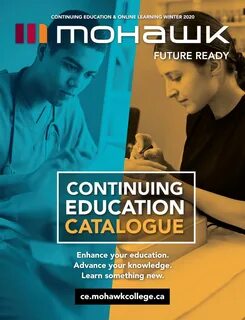 Mohawk College Continuing Education Catalogue Winter 2020.