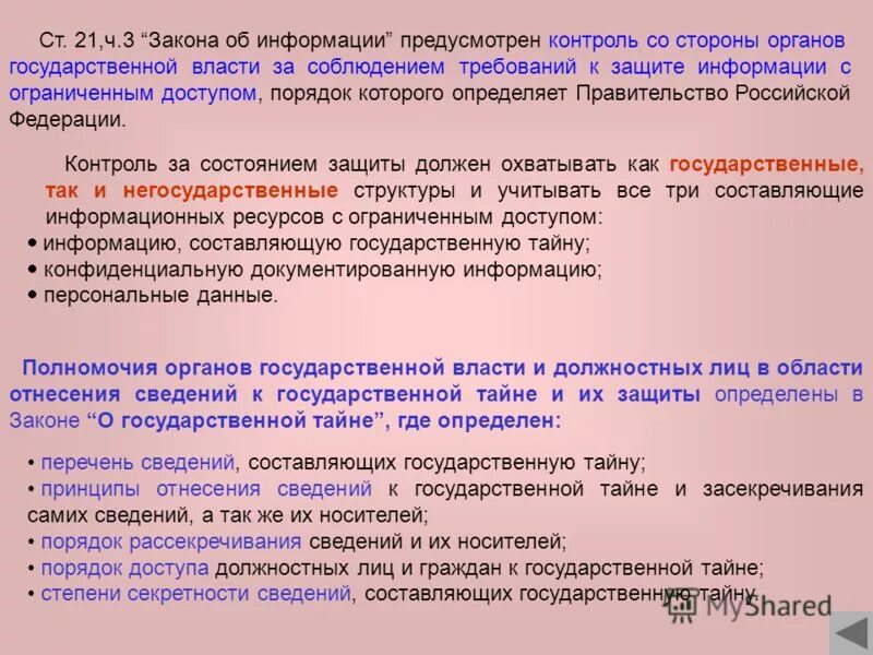 Обязательный контроль предусматривает