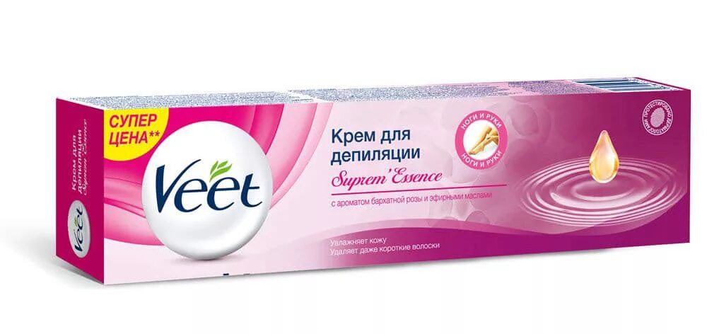 Купить Крем для депиляции Veet по Промокоду SIDEX250 в г. Усолье-Сибирское + обз