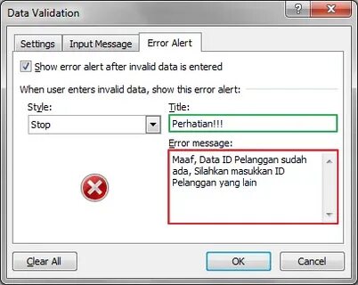 Alert input
