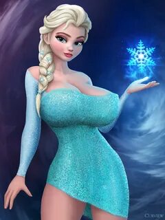 curview, elsa (frozen), disney, frozen (movie), 3d, 3d (artwork), 1girls, b...