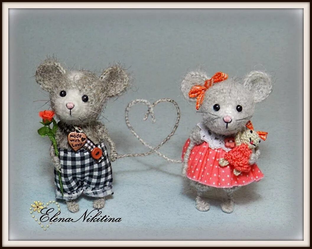 Мышка девочка своими руками. Вязаные игрушки мышки. амигуруми мышка. мышка крючком. вязаные игрушки елены никитиной.