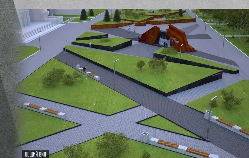 Молодежный бульвар тула заречье. Проект набережной в туле. Благоустройство сквера берзарина 2020. Благоустройство территории административного здания. Парк в туле набережная.