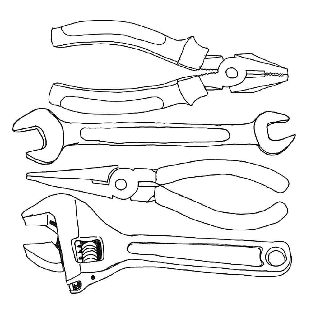 Drawing tool. Раскраска инструменты. Инструменты раскраска для детей. Раскраски инструменты строительные. Строительные инструменты раскраска для детей.