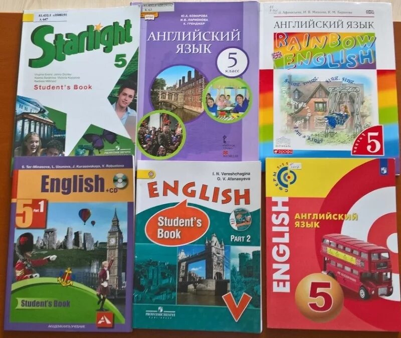Учебники английского языка для школьников