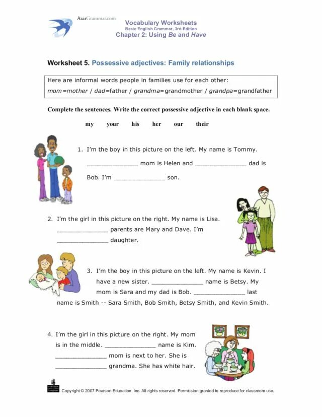 Relationships exercises