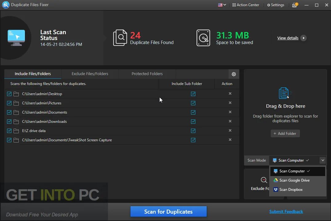 Drag to install