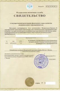 Индивидуальный предприниматель какие документы имеет