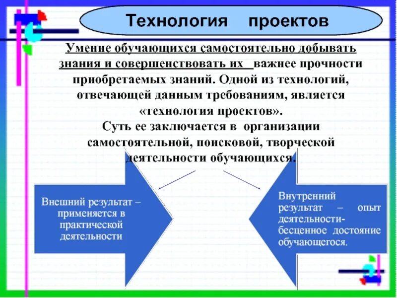 По назначению проект может быть технологии Назначение проекта