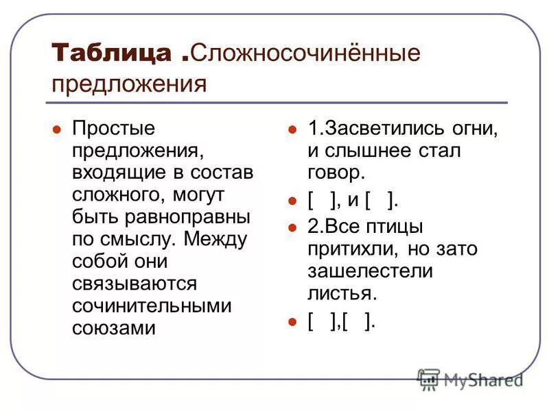 Тест 9 класс сложносочиненное