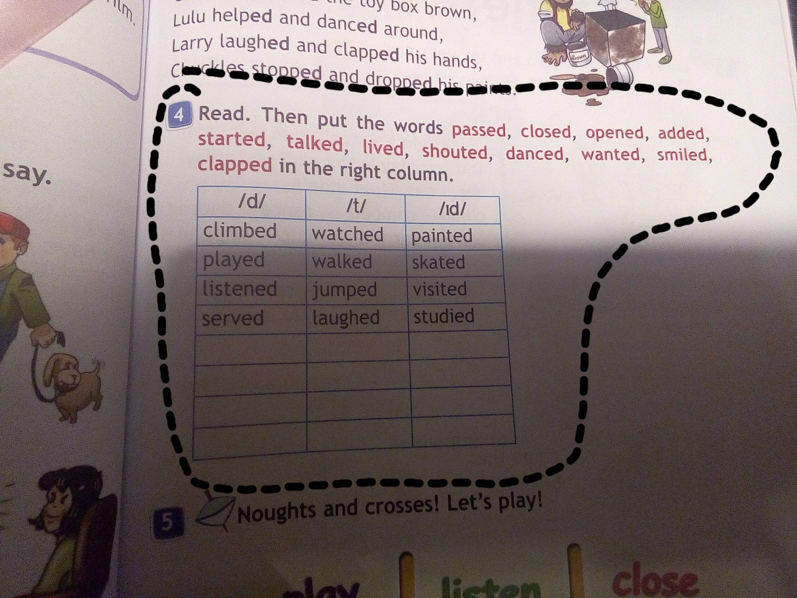 Put in the words перевод. Read and complete ответы. Put the Words in the Box. Read then put the Words Passed closed opened added started talked Lived Shouted Danced wanted. Read. Then put the Words Passed closed opened added started talked Lived гдз.