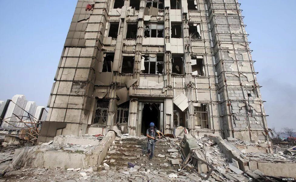 Damage to the building was