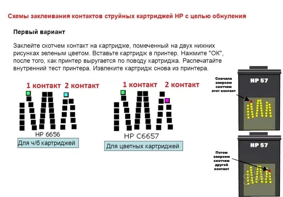 После заправки картриджа ошибка