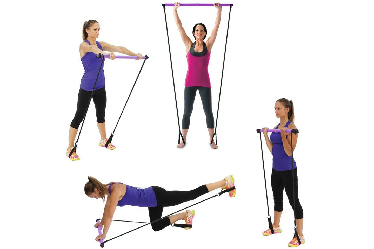 Exercise bar. Total body bar. pilates with pilates bars.