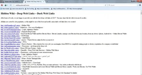 Hidden wiki