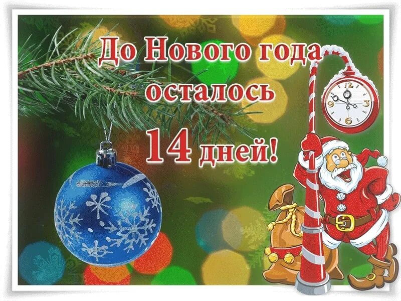 Сколько дней осталось до 14 мая 2024. До нового года 14 дней. До нового года осталось 14 дней. Две недели до нового года. До нового года осталось 14 дней картинки.