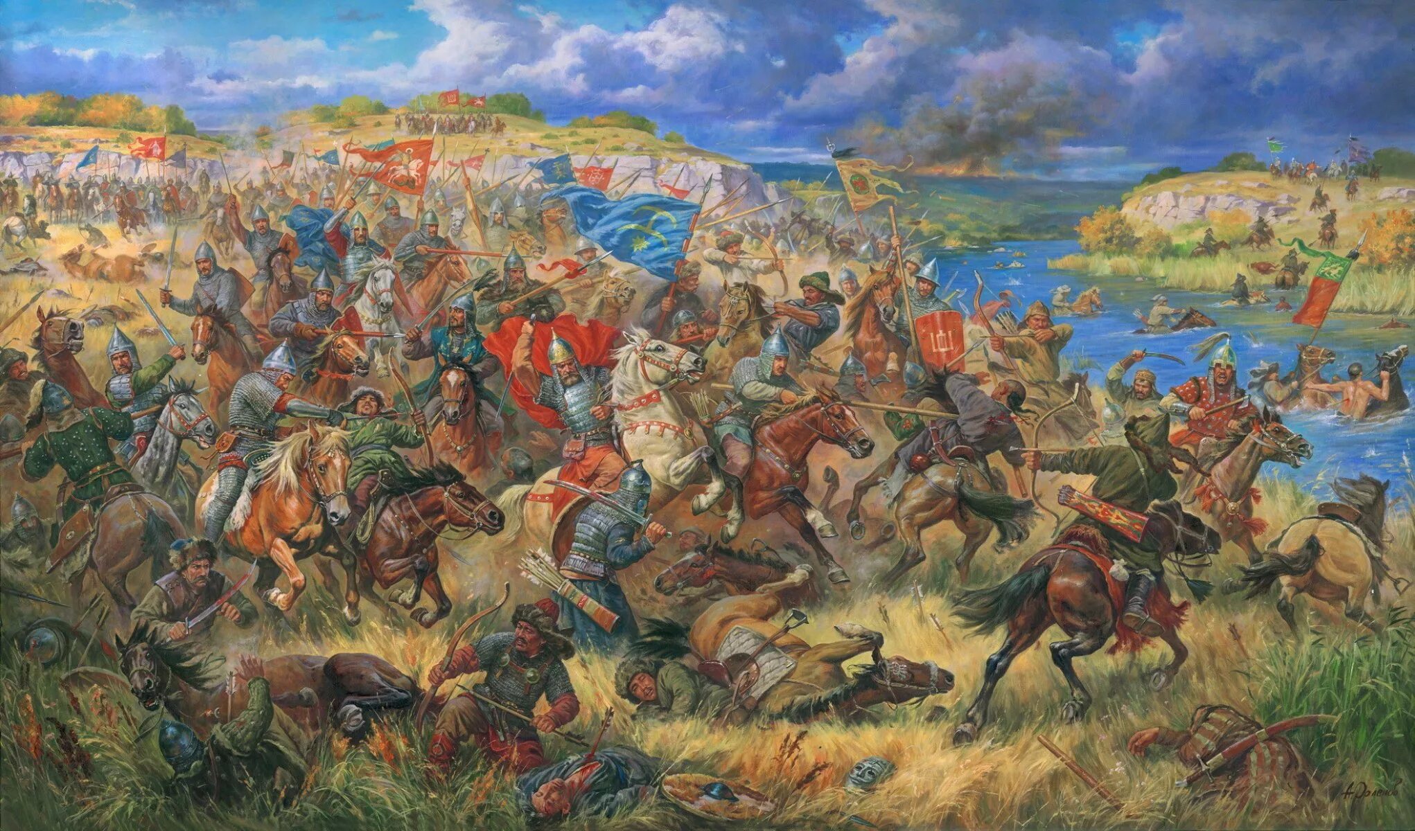 Битва на синих Водах 1362. Куликовская битва Орда. Татаро-монгольское иго битва.